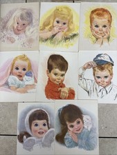Vintage Frances Hook Northern Tissue 8 Children Art Prints Lot Original Mailer picture