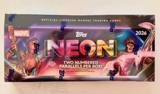 2026 TOPPS NEON MARVEL HOBBY BOX (100 Cards) Disney Brand New Sealed IN HAND picture