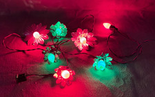 Vintage 1940's Christmas Tree Lights with Reflectors working picture