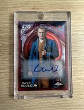 2026 Topps Chrome Star Wars Davo Sculdun Auto Richard Dillane  Red /5 BOOKEND picture