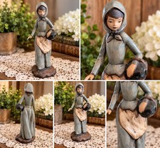 Stunning Vintage Looking Ceramic maiden Figurine picture