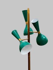 3 Light Stilnovo Design 1950's Mid Century - Diabolo Tripod, Sputnik Floor Lamp picture