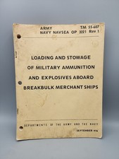 TM 55-607 Navy Tech Manual 1976 Dept of Army & Navy Technical Manual Discontinue picture