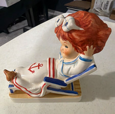 Goebel Hummel Nautical Girl Figurine Porcelain W. Germany Hand Painted 1980 picture