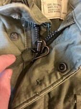 US Army Vietnam Era M-65 Cold Weather Field Jacket Medium Long w/ Patches picture
