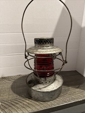 Antique HANDLAN Railroad Lamp Style Marked U E Of MO RED GLOBE By Handlan Inc. picture