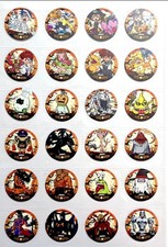 TAZOS DIGIMON ADVENTURE Halloween Edition Full Set 24/24 PERU 2021 Pogs RARE picture