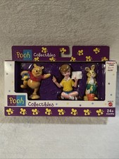 Vtg 90’s Mattel Disney Winnie the Pooh Collectibles 3 Figurine Set Sealed READ picture