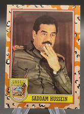1991 Topps Desert Storm #189 Saddam Hussein Mint Rookie Card RC Iraq picture