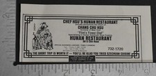 1981 Print Ad Chef Hsu's Hunan Restaurant 3613 Clio Road Flint Michigan Szechuan picture