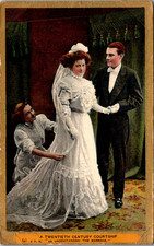 An Understanding The Marriage 1909 Victorian Romance Postcard TPR13 picture