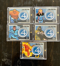 Fleer 2023 Marvel Flair Pin Flair Insert 5-Card Lot PFM6-10 Fantastic Four picture