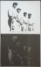 1929 Babe Ruth Lou Gehrig Combs Lazzeri New York Yankees 8x10 Negative + Photo picture