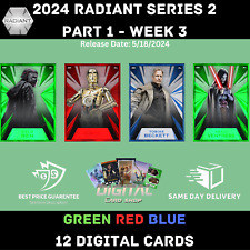 Topps Star Wars Card Trader 2024 RADIANT Series 2 Part 1 WEEK 3 GREEN RED BLUE picture