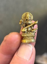 1 Inch Brass Statue Saraswati picture