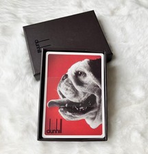 Rare vintage Alfred Dunhill French Bulldog Playing Cards Sealed W/original Box picture