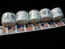 5 Roll Of 100 2024 U.S. Flag First Class US Postage Stamps picture