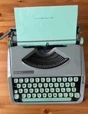 SERVICED Excellent Vintage Hermes Rocket Portable Typewriter picture