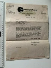 1939 Travel-Fa. Express Exchange New York USA Ship Steamer Holland American Line picture