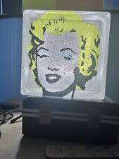 VG/EX Marilyn Monroe Glass Lighted Block picture