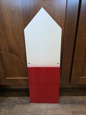 Vintage German Military Minefield Marker Sign Metal Landmine Warning Arrow Ww2 picture
