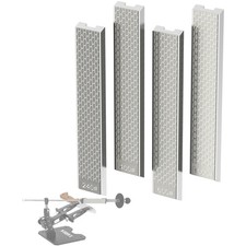 Durable 4-Pc Diamond Sharpening Stones with Aluminum Base for Consistent Results picture