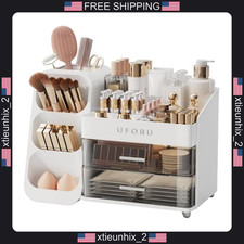 Makeup Organizer with Brush Holder for Vanity and Bathroom picture