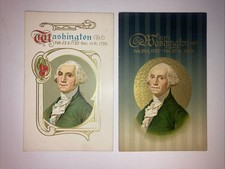 President George Washington Patriotic Vintage Postcards c1910 picture
