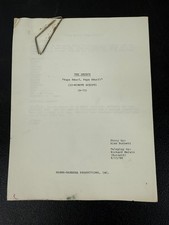 The Smurfs Original Script 1986 Papa Smurf Papa Smurf Hanna-Barbera Alan Burnett picture
