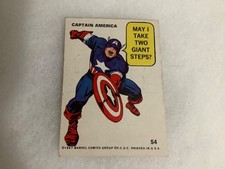 Captain America 1967 Philadelpha gum marvel sticker #54 picture