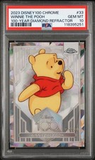 2023 Topps Chrome Disney 100 Diamond Refractor Winnie The Pooh - PSA 10 Low Pop picture