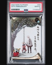 2022 KAYOU NARUTO PROMO #001 20TH ANNIVERSARY PSA 10 picture