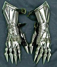 Medieval gauntlet pair accents knight crusader armor steel gauntlet gloves picture