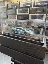 Rotating Wheel x Rowen 1:64 Lamborghini Aventador S Ice Blue Limited 199 picture