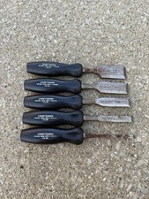 Craftsman 36859 - 5pc Wood Chisel Set MADE IN USA 1/4”, 1/2”, 3/4”, 1”, 1 1/4” picture