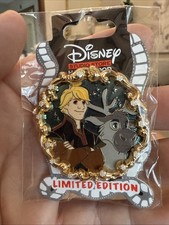 DISNEY Trading Pin FROZEN KRISTOFF & SVEN Gold Frame LE 400 DSF DSSH picture