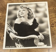 Vintage 1943 Anne Gwynne Original - Stunning Portrait Iconic Photo B&W picture