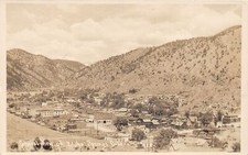 J40/ Idaho Springs Colorado RPPC Postcard c1910 Birdseye Homes Stores 296 picture