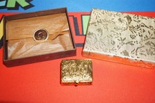 Vintage Fame Versailles Creme Perfume Compact Decorative Chest - France RARE picture