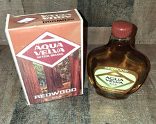 Vintage Aqua Velva Redwood After Shave 8.5 Fl. Oz. New Old Stock Open Box Read picture