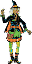 Vintage Halloween Jointed Witch picture