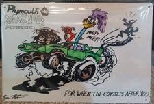 Plymouth Roadrunner Superbird Metal Sign New Sealed picture