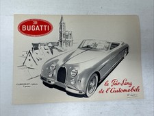BUGATTI 101 Le Pur-Sang de l'Automobile R. Gerl Sales Brochure c. 1951 - FRENCH picture