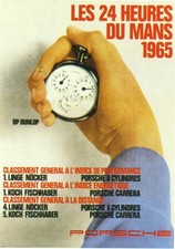 🏎️ Les 24 Heures du Mans 1965 Poster - Porsche Racing Classic 24x32 picture