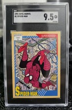 1991 Impel Marvel Universe #1 Spider-Man - 9.5 Mint +💎 picture