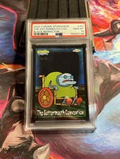 Topps 2025 Chrome SpongeBob The Guttermouth Convention #197 PSA 10 10/10 picture
