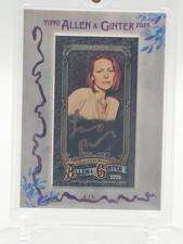 LAURA PREPON 2025 TOPPS ALLEN GINTER X SILVER FRAME GOLD INK MINI AUTO /5 Q7968 picture