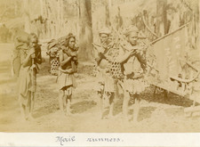 Asia, Mail Runners Vintage Albums Print.  Albumen Print 10X15 Circa 1 picture