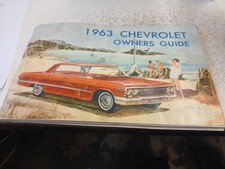 1963 Original Chevrolet Owners Guide ~ Complete used picture