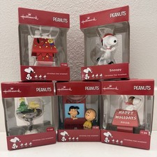 Hallmark Peanuts Christmas Ornaments - Snoopy, Lucy & Charlie Brown, Woodstock picture